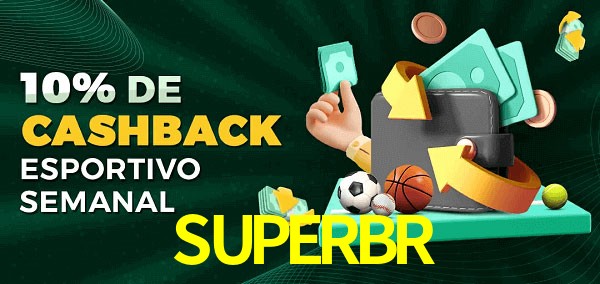 10% de bônus de cashback na SUPERBR